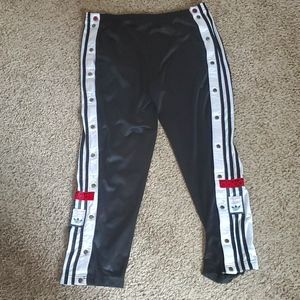 Adidas button down athletics track pants.